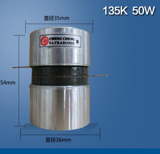 50W hoge Frequentie Ultrasone Omvormer/Piezoelectric Ceramische Omvormer van 135K